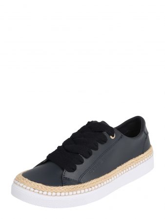 TOMMY HILFIGER Sneaker low 'TOMMY JUTE CITY SNEAKER'  albastru închis