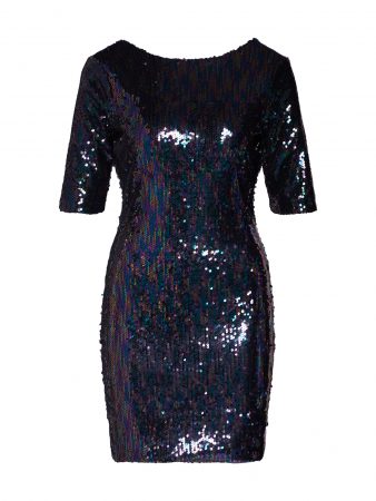 Boohoo Rochie 'Sequin Mini Dress with Scoop Back'  albastru