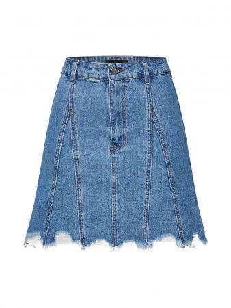 Lost Ink Fustă  denim albastru