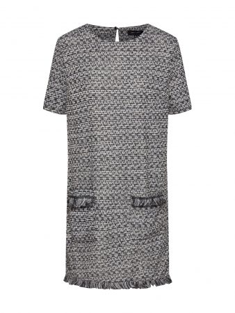 NEW LOOK Rochie  gri / negru / alb