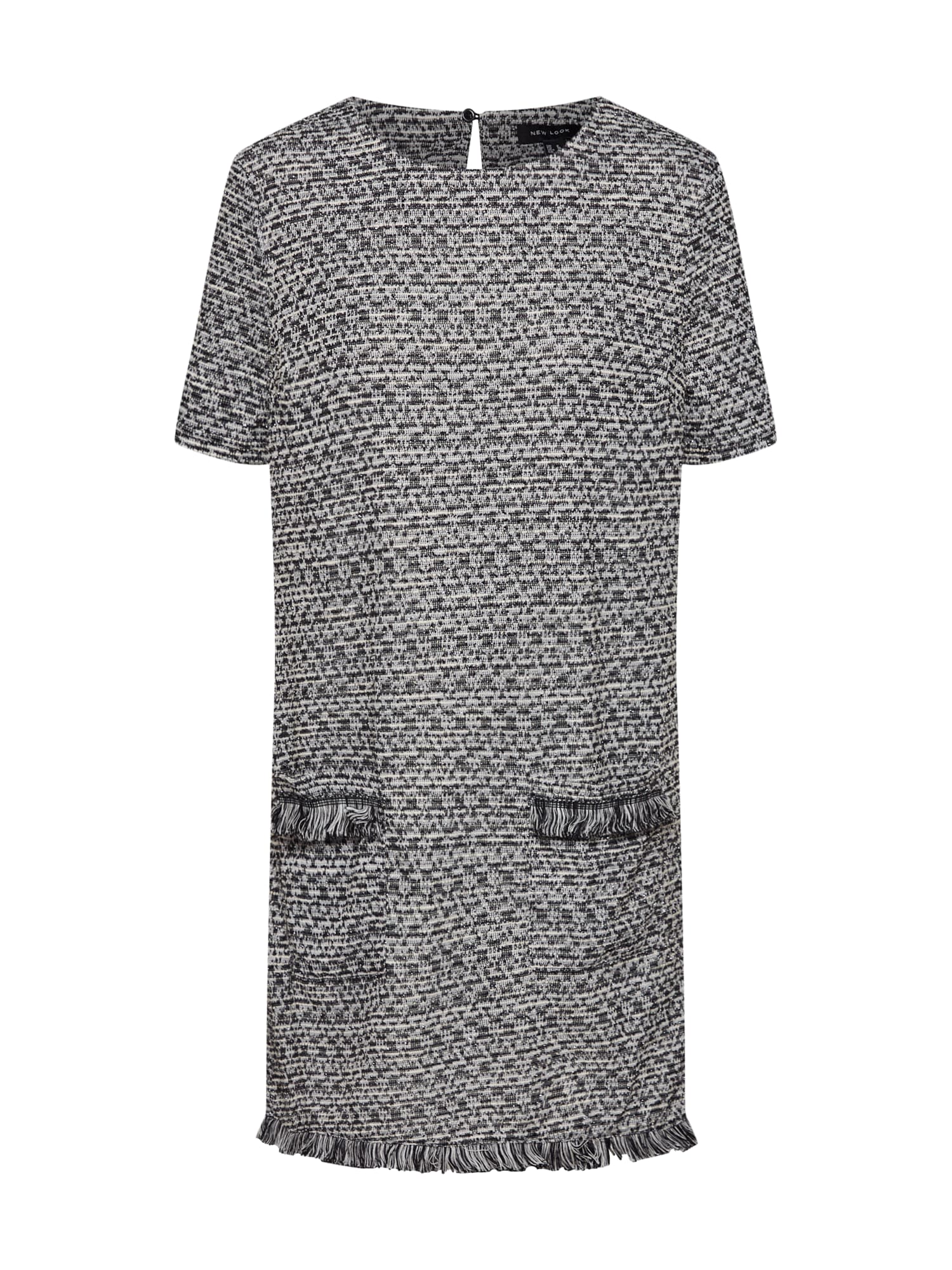 NEW LOOK Rochie  gri / negru / alb