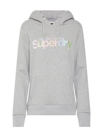 Superdry Bluză de molton 'CLASSIC RAINBOW HOOD'  gri