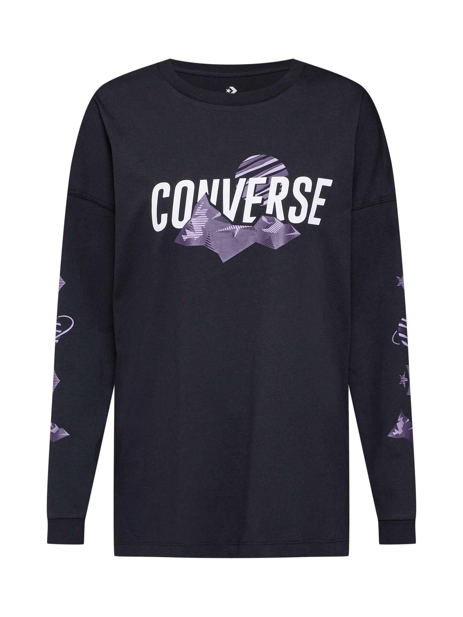CONVERSE Bluză de molton  culori mixte / negru