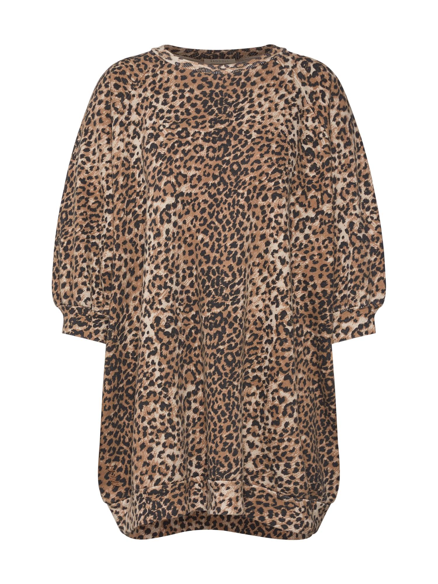 Ragdoll LA Bluză de molton 'Super Oversized Flame Sweatshirt'  maro / negru