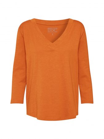 EDC BY ESPRIT Tricou 'CORE OCS'  portocaliu deschis