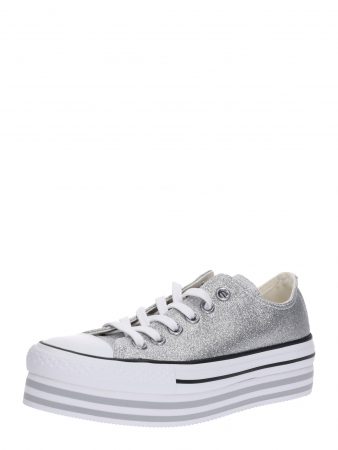 CONVERSE Sneaker low 'CHUCK TAYLOR ALL STAR PLATFORM LAYER - OX'  argintiu