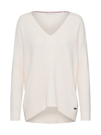 EDC BY ESPRIT Pulover 'OSN V-NECK-SW'  nisip