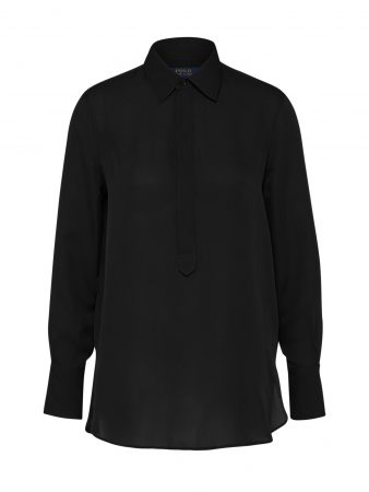 POLO RALPH LAUREN Bluză 'LONG SLEEVE-SHIRT'  negru