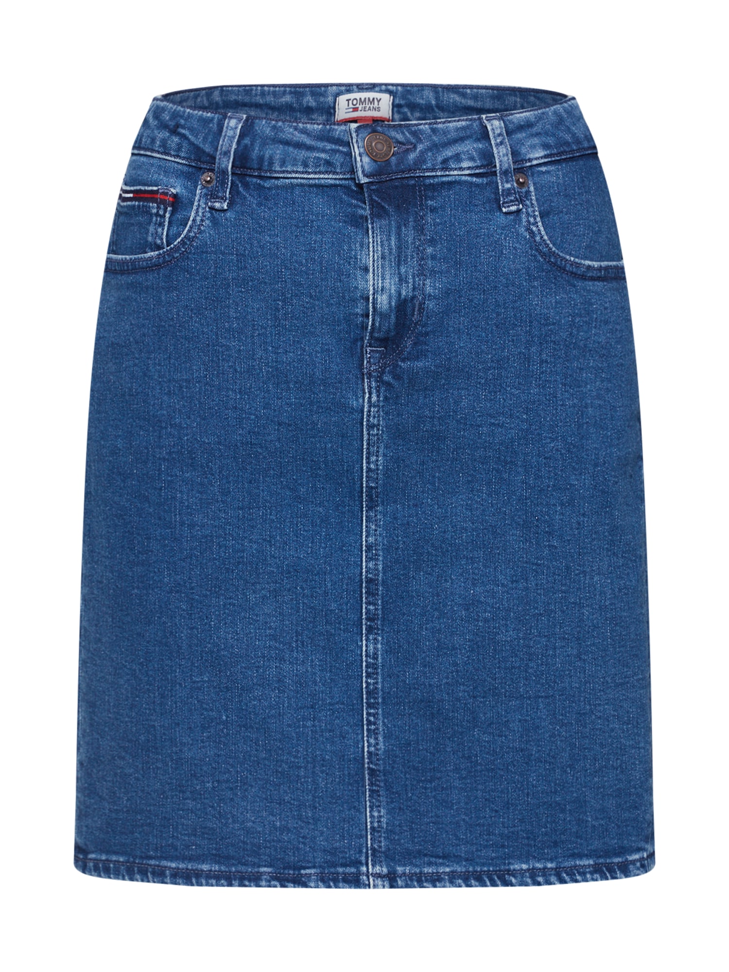 Tommy Jeans Fustă 'TJW CLASSIC DENIM SKIRT OCTDK' denim albastru