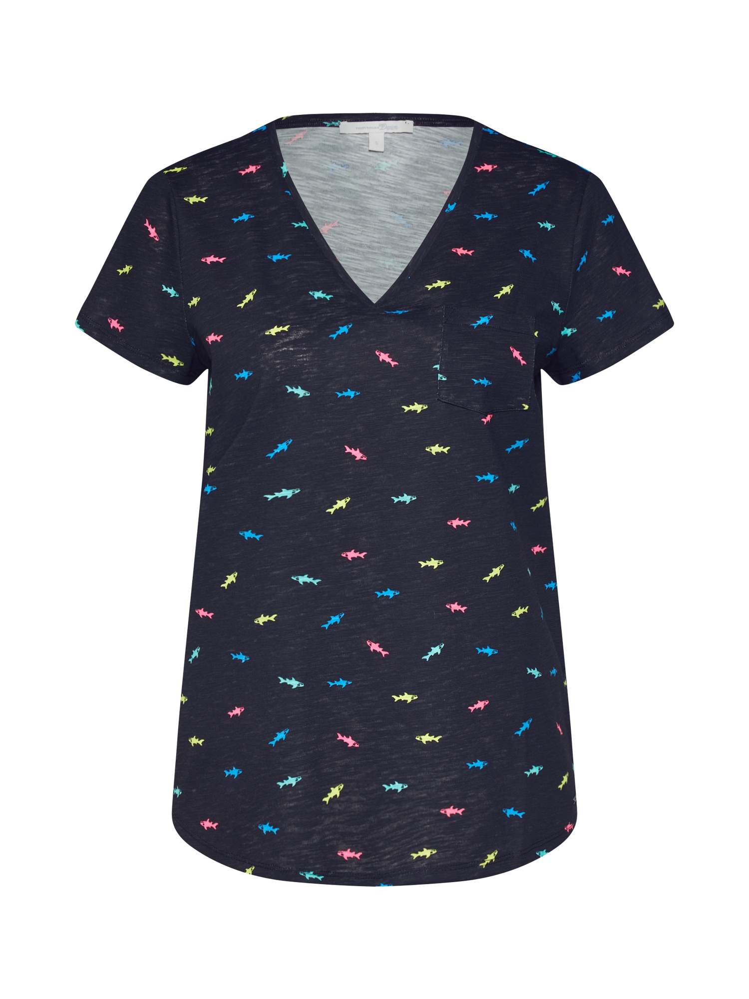 TOM TAILOR DENIM Tricou  culori mixte / negru