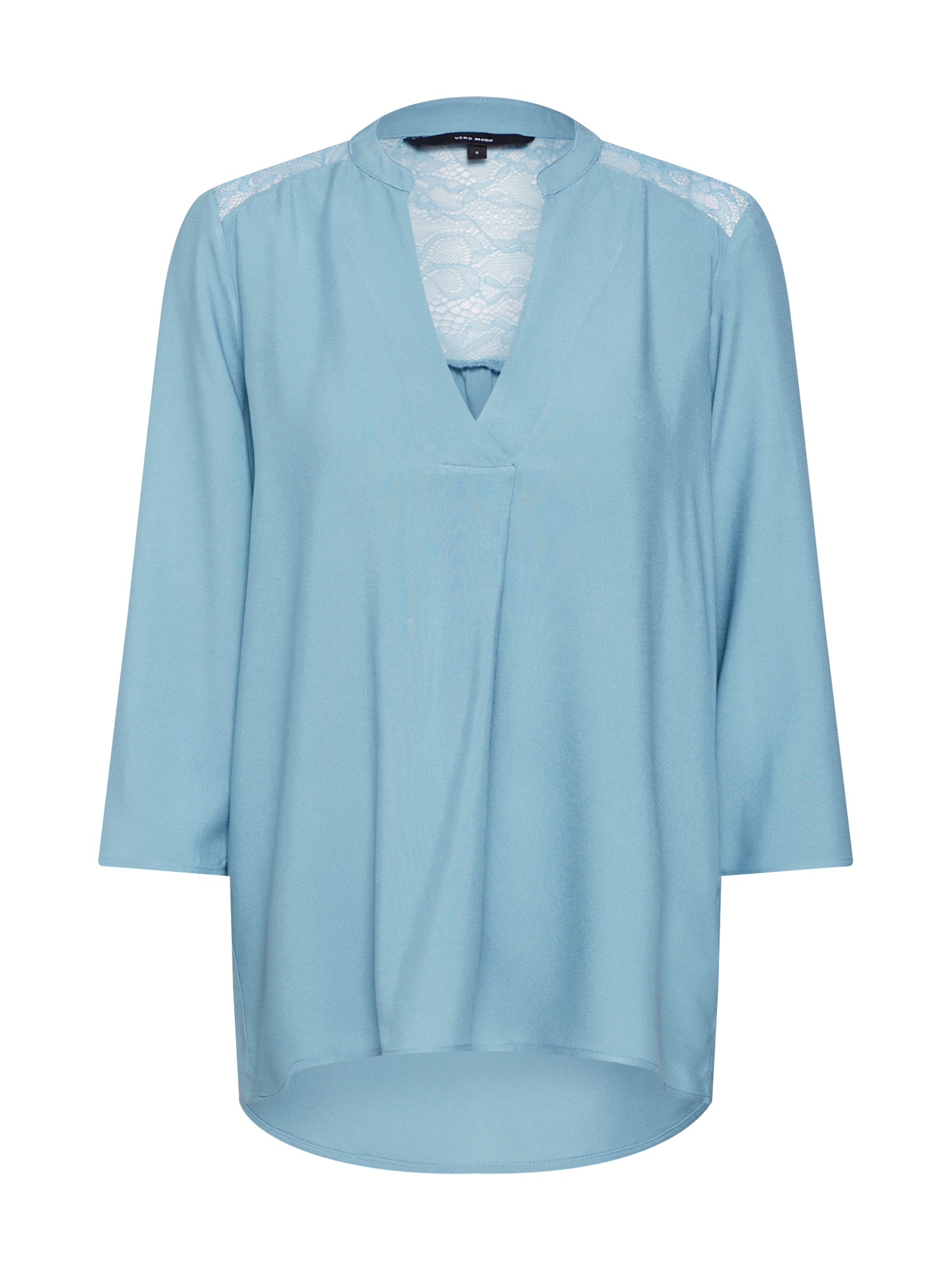 VERO MODA Bluză 'BOCA LACE NOOS'  albastru deschis