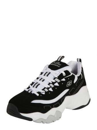 SKECHERS Sneaker low 'D'LITES 3.0 STRIDE AHEAD'  negru / alb