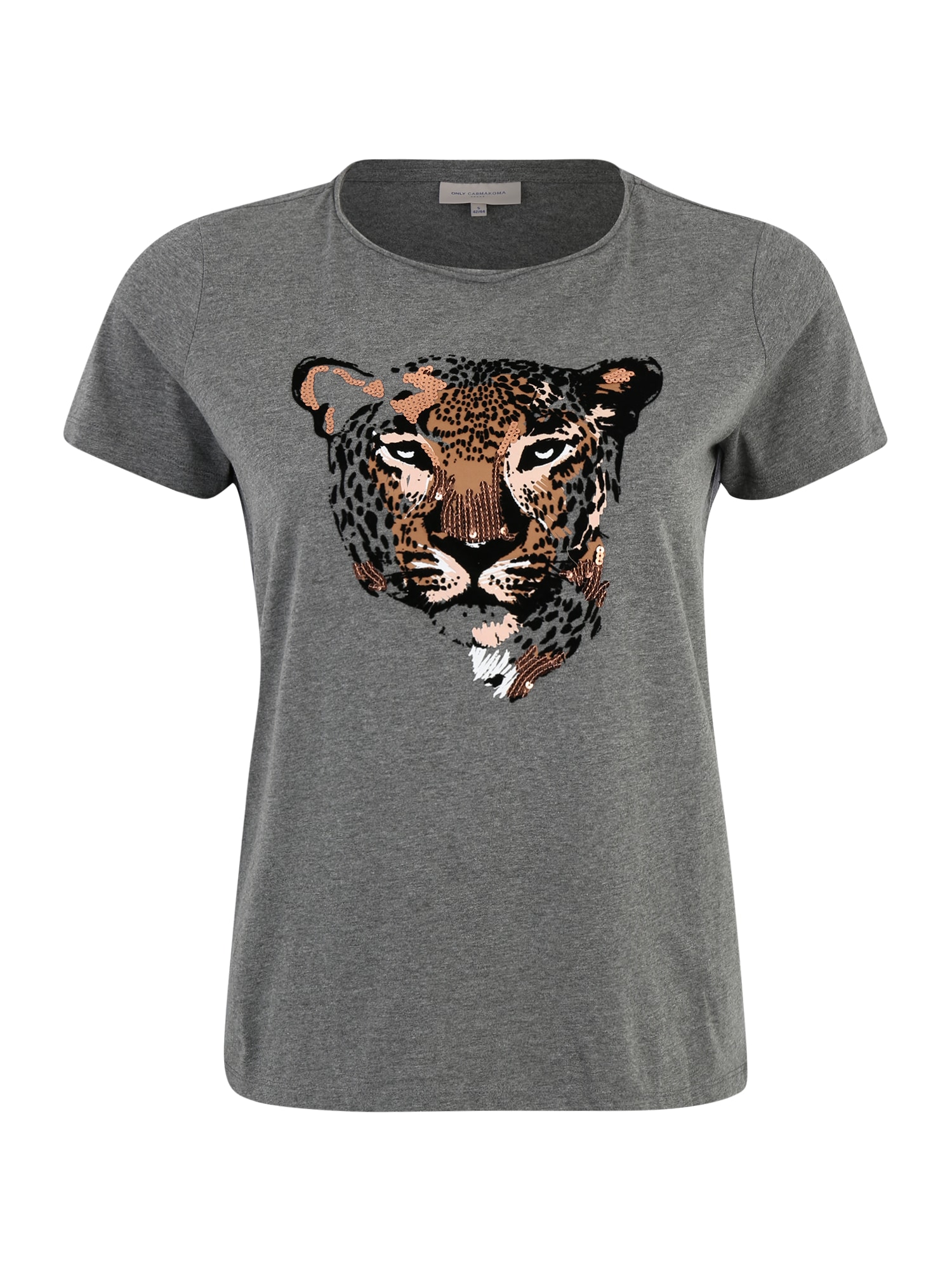 ONLY Carmakoma Tricou 'CARTIGER' gri amestecat / culori mixte