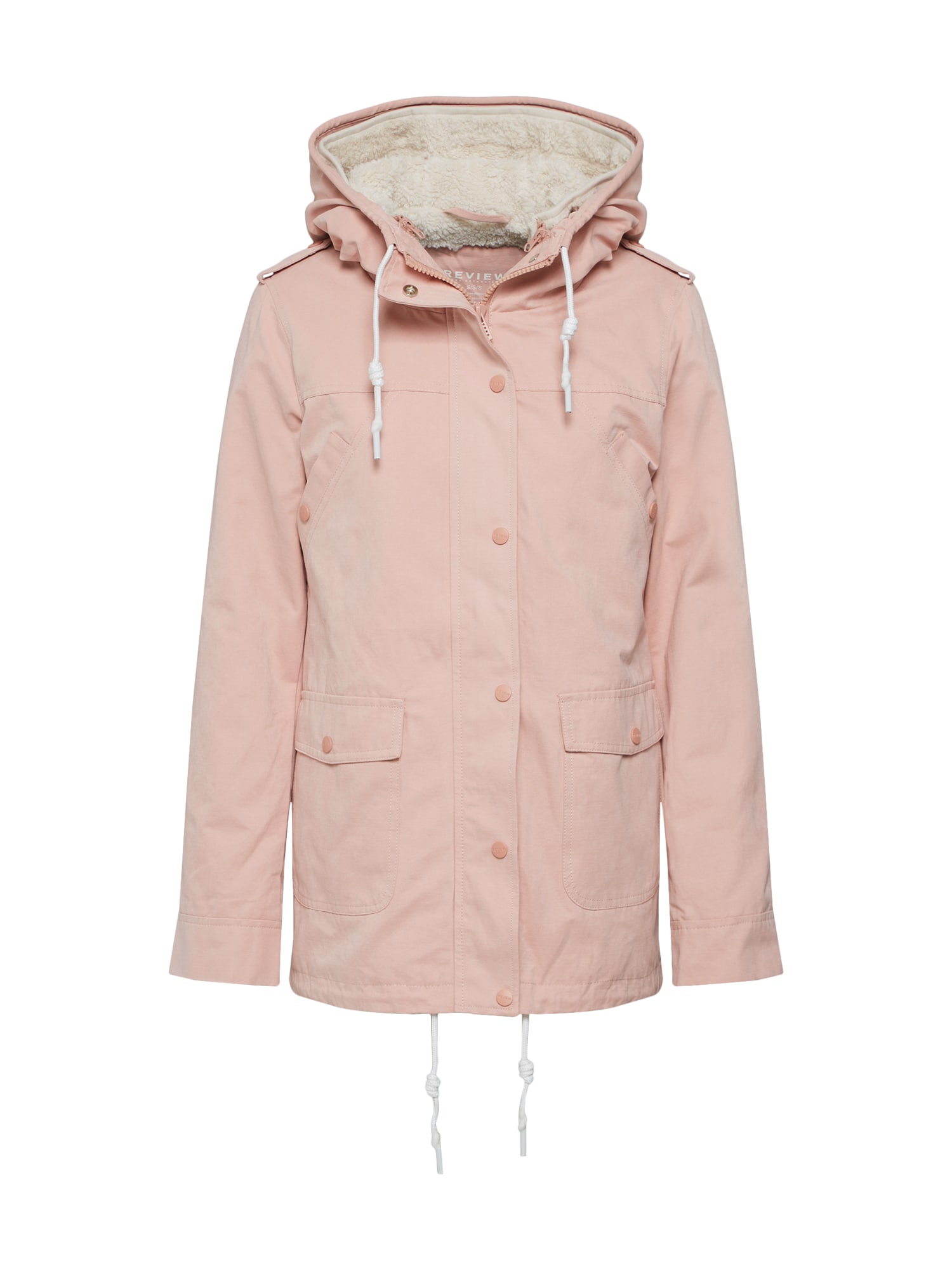 Review Parka de iarnă  roz