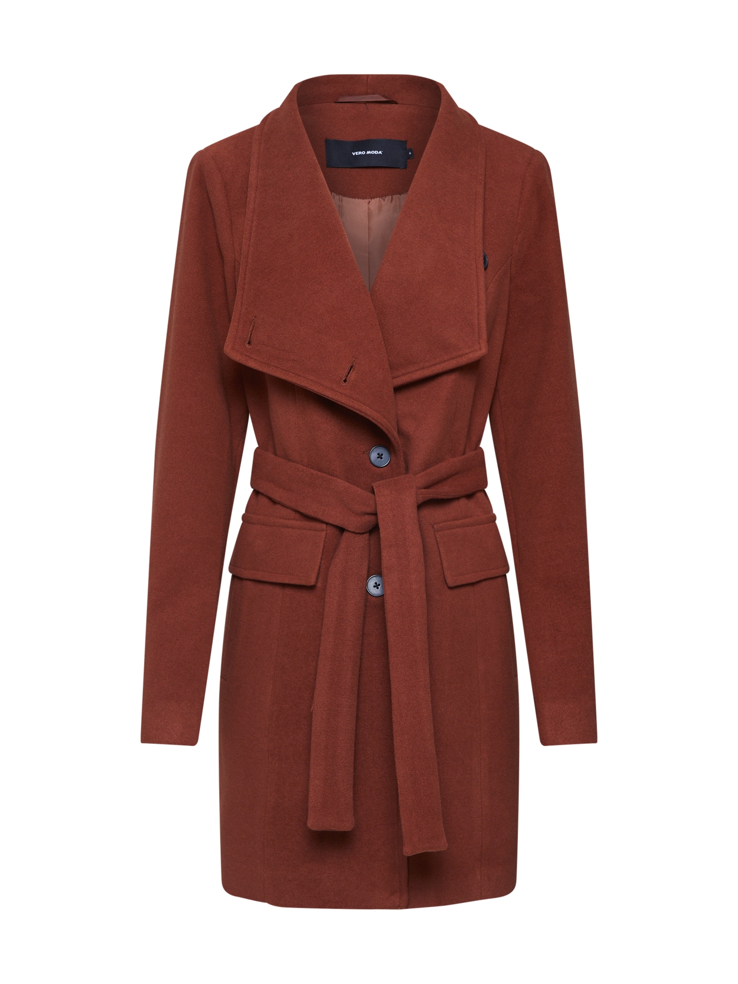 VERO MODA Palton de primăvară-toamnă 'CALAMARIA' maro