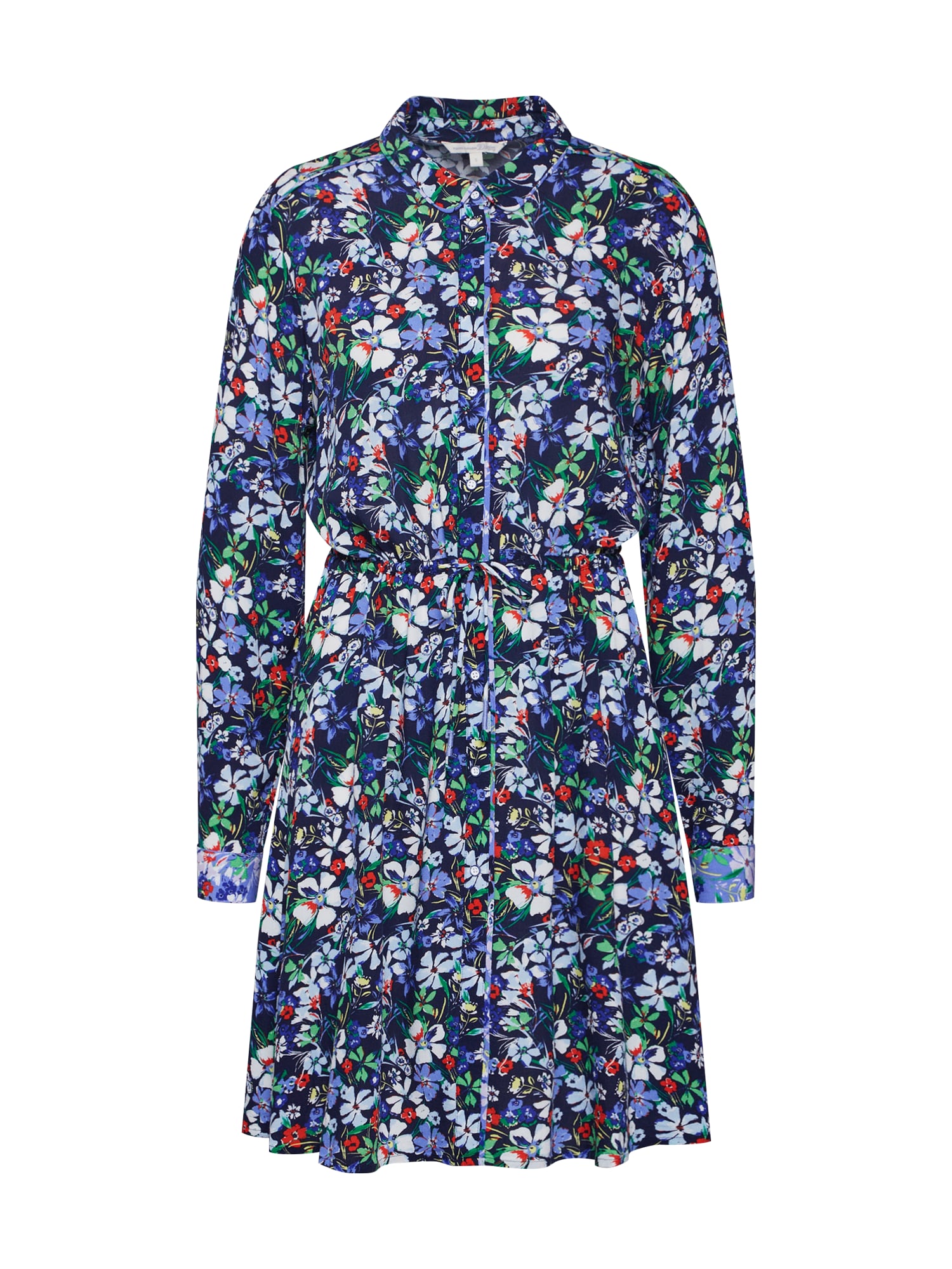 TOM TAILOR DENIM Rochie tip bluză  albastru închis / culori mixte