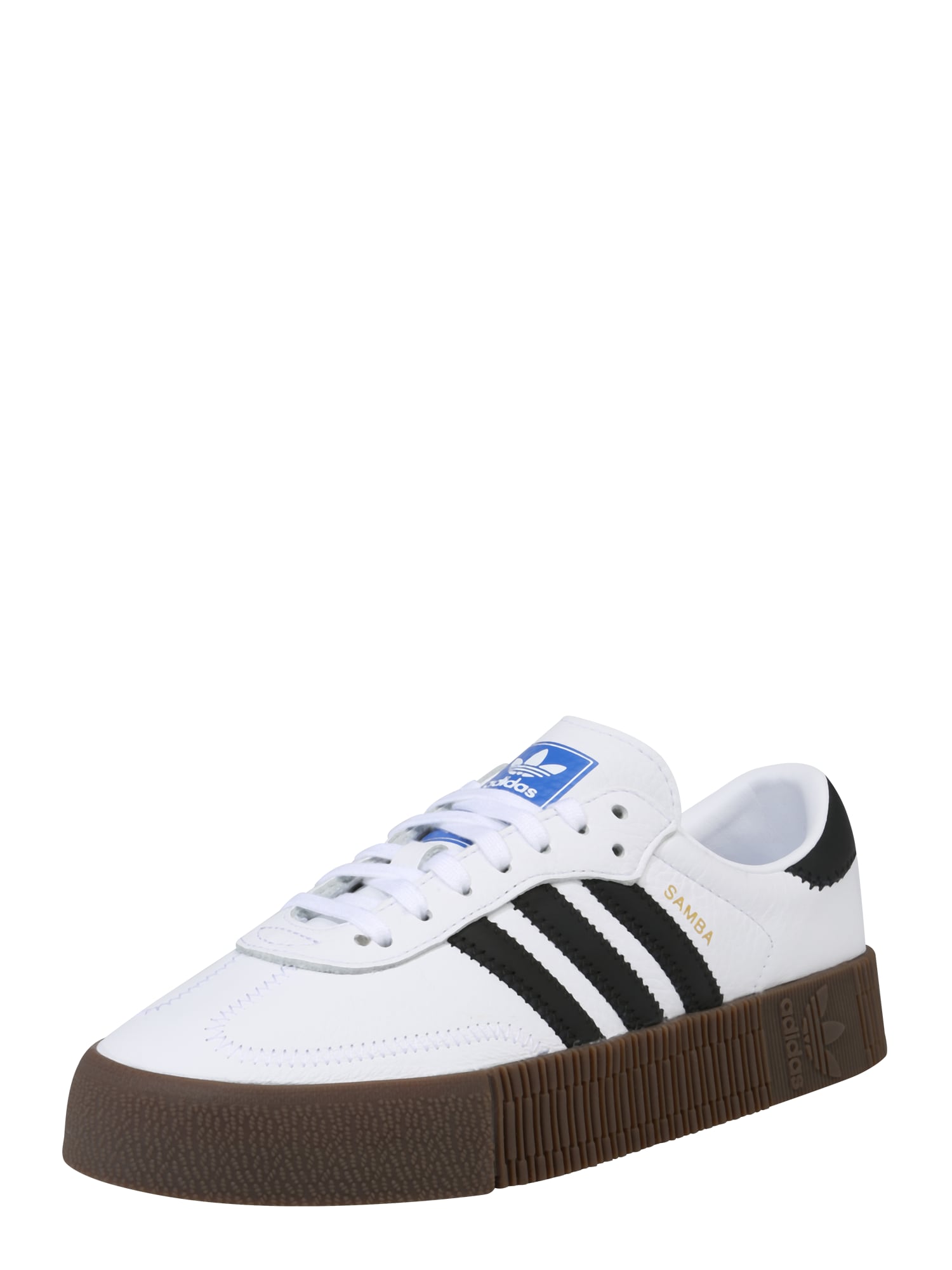 ADIDAS ORIGINALS Sneaker low 'Sambarose'  negru / alb
