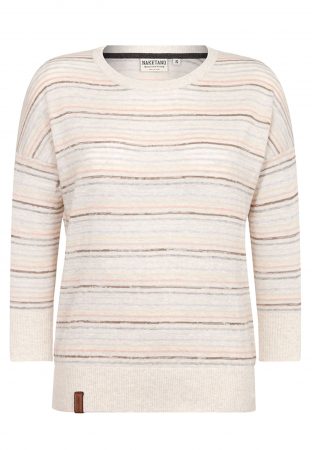 Naketano Pulover 'Streets of South Jamaica'  bej / albastru deschis / fruct de pădure / portocaliu