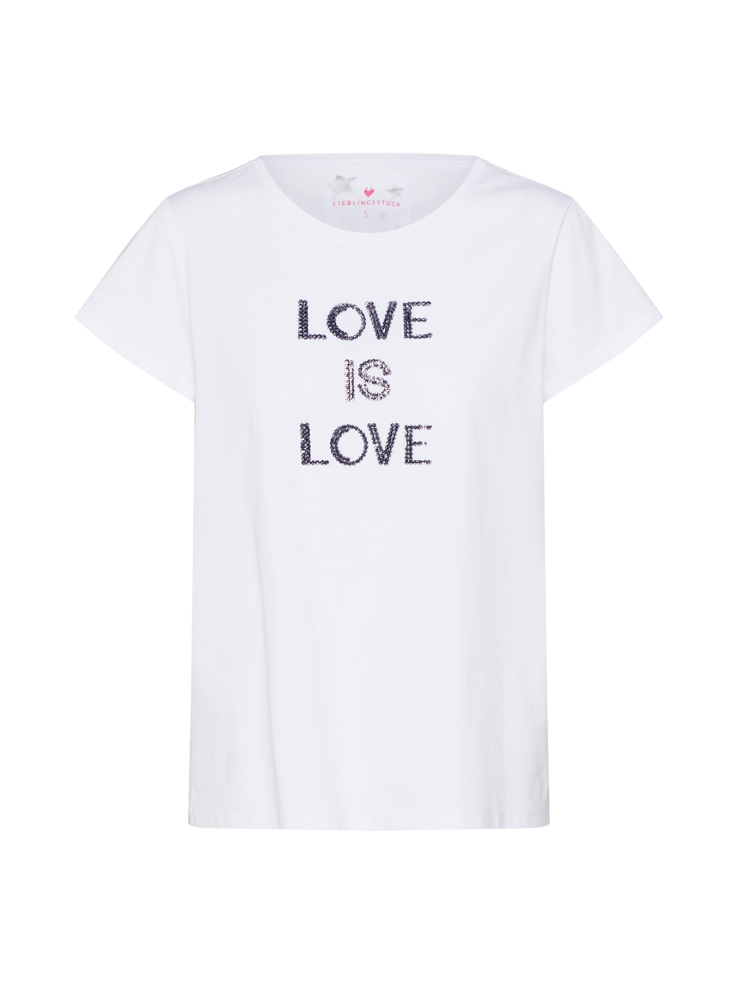 LIEBLINGSSTÜCK Tricou 'DaleniL'  negru / alb