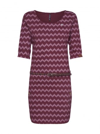 Ragwear Rochie 'TANYA ZIG ZAG'  roșu vin