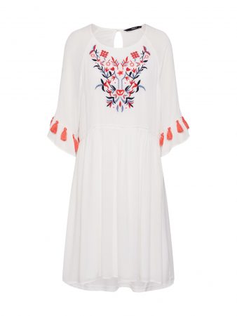 ONLY Rochie 'RAKI'  portocaliu închis / alb