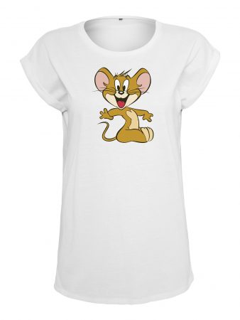 Merchcode Tricou 'Tom & Jerry Mouse'  alb