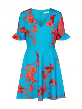 Ted Baker Rochie 'CHYNAA'  turcoaz / roșu deschis