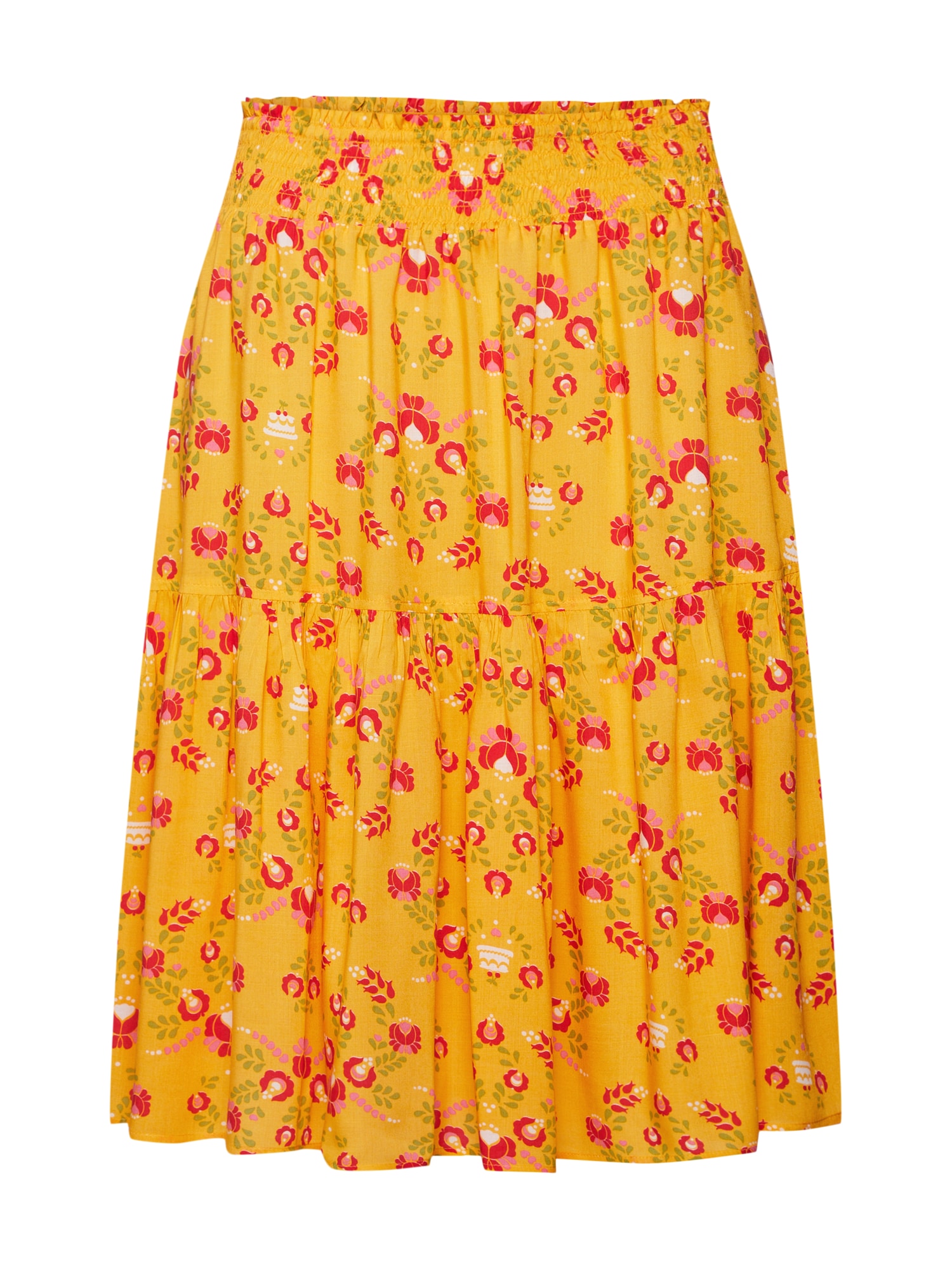Blutsgeschwister Fustă 'wanderwirbel skirt' galben / roșu