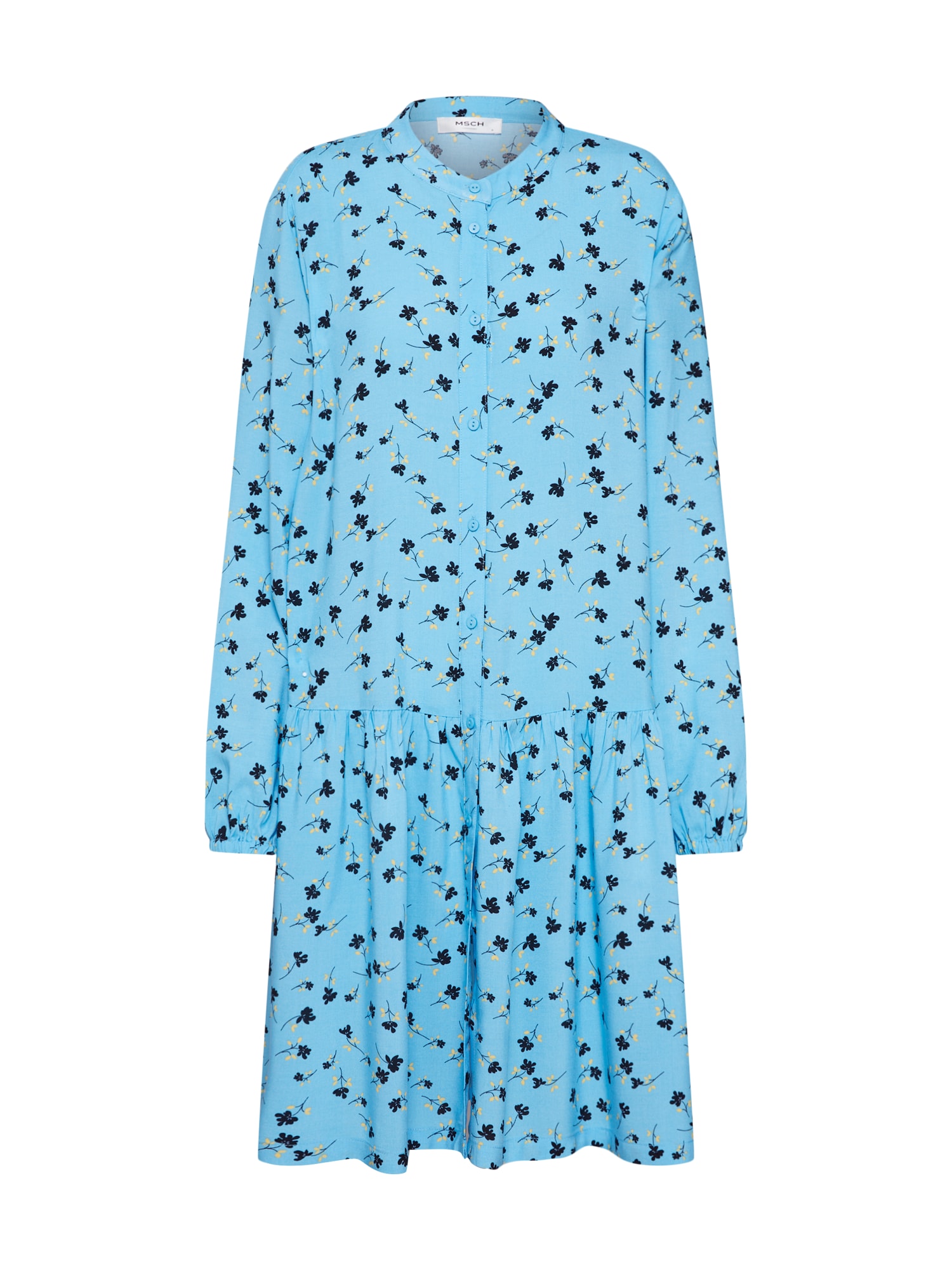 MOSS COPENHAGEN Rochie de vară 'Turid'  albastru deschis / albastru închis / galben
