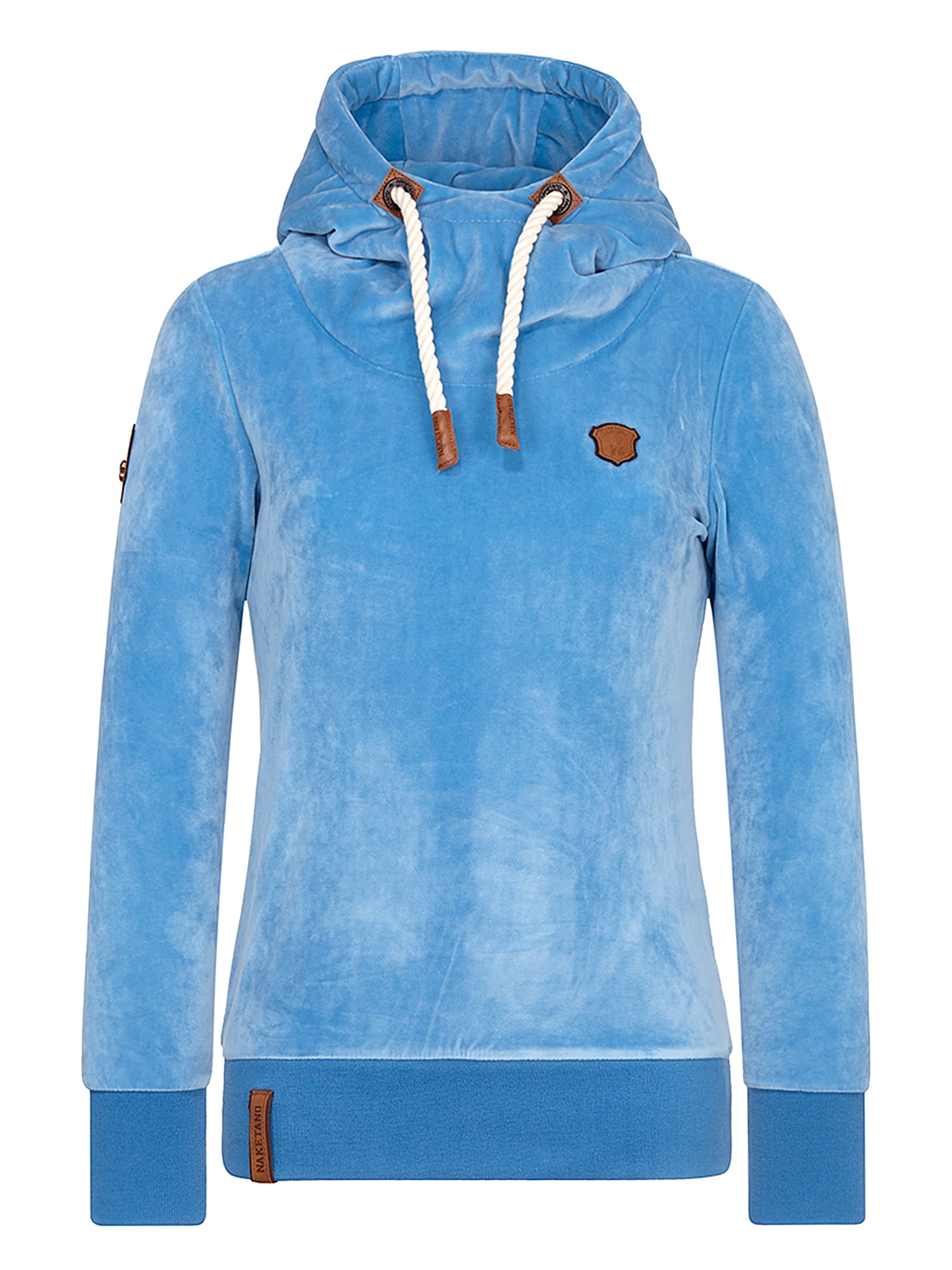 Naketano Bluză de molton 'Schmierlappen Mack'  albastru deschis