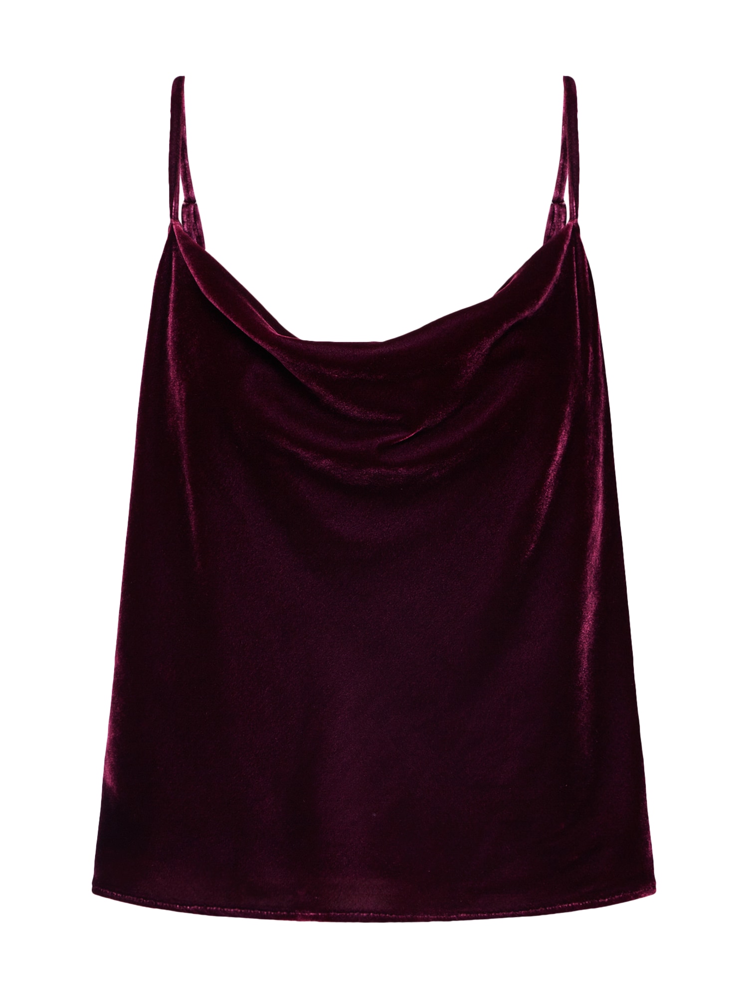 Banana Republic Top 'SL VELVET DRAPE FRONT CAMI' roșu cireș