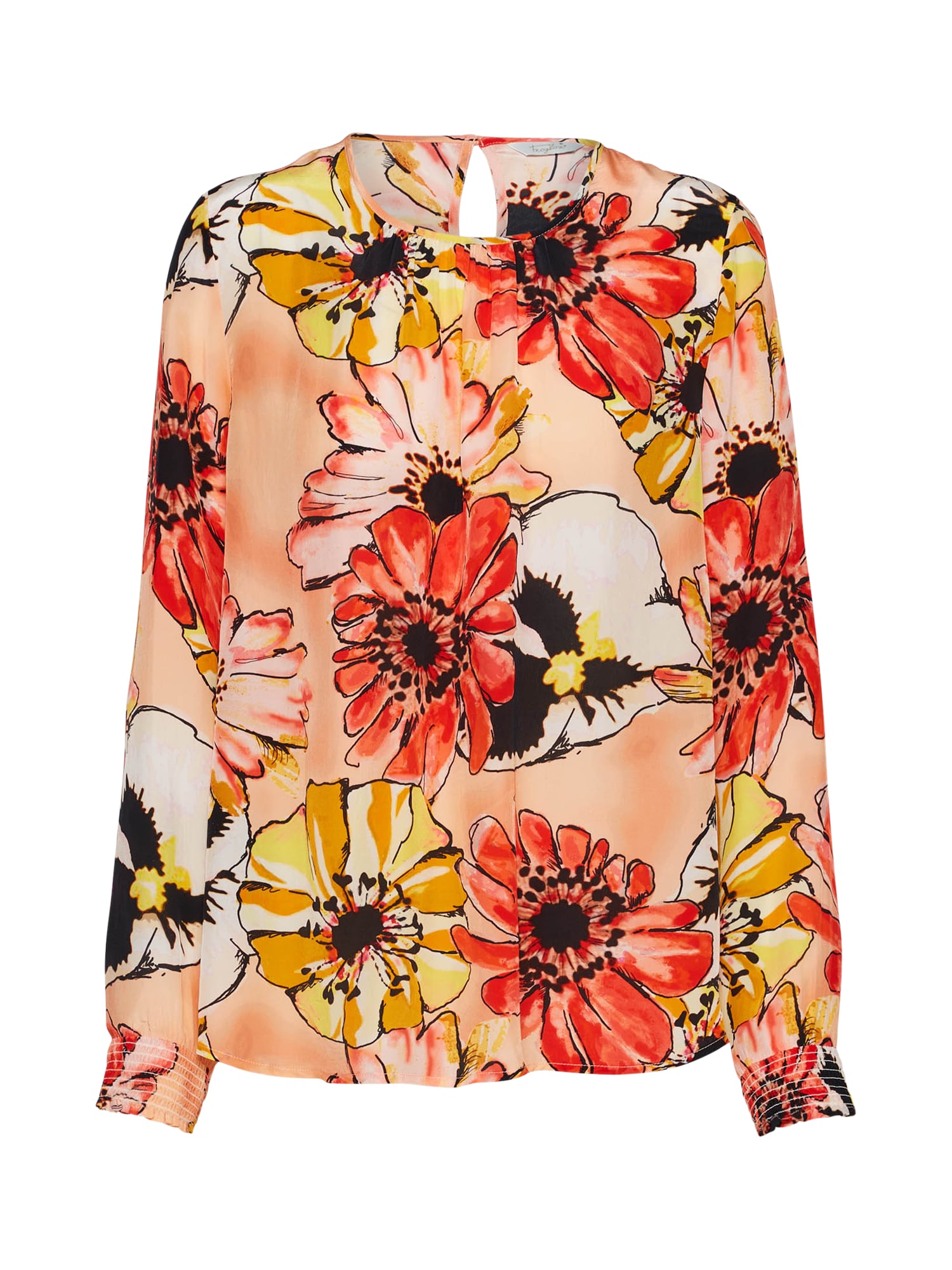 Frogbox Bluză 'Blouse with big flower allover' culori mixte