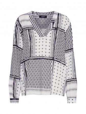 SISTERS POINT Tricou 'IDA-SH'  crem / negru