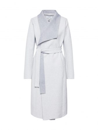 VILA Palton de primăvară-toamnă 'VIBALIS LONG JACKET/KI'  gri deschis