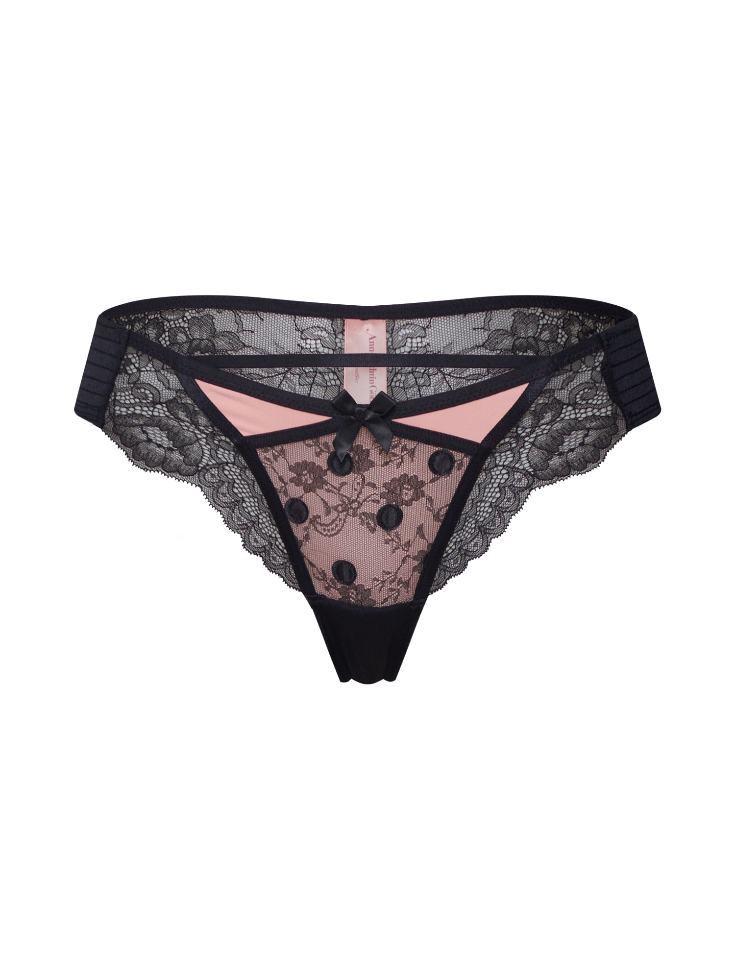 Hunkemöller Slip 'Zinnia brazilian r'  roz / negru