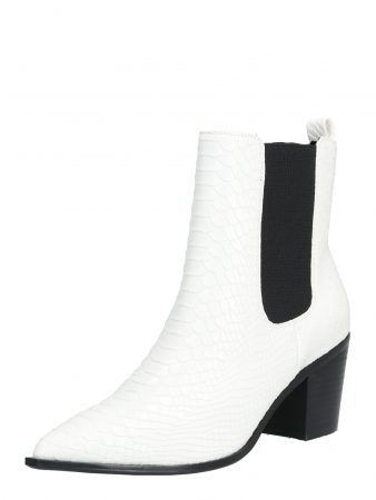 BUFFALO Ghete chelsea 'FRANCES'  negru / alb