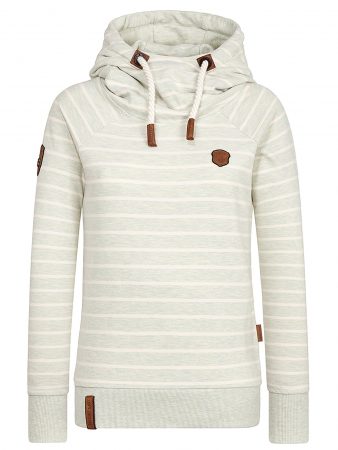 Naketano Bluză de molton 'Rap Magelan'  ecru / alb