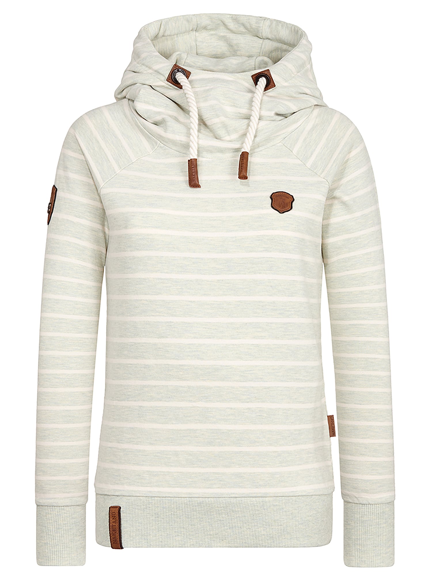 Naketano Bluză de molton 'Rap Magelan'  ecru / alb