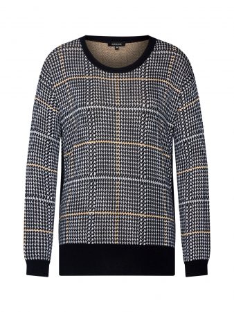 MORE & MORE Pulover  gri închis / culori mixte / negru