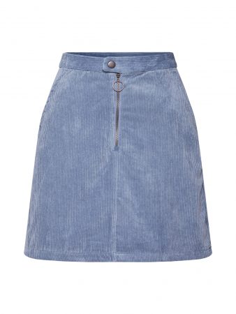 EDC BY ESPRIT Fustă 'Corduroy'  albastru fum