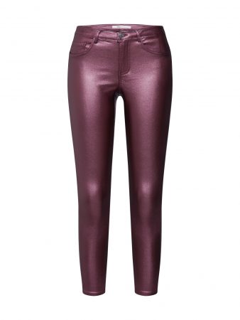 ONLY Jeans 'ONLAYGO REG ANK METALLIC COATED PANT'  roșu vin