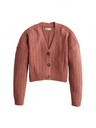HOLLISTER Geacă tricotată  roz
