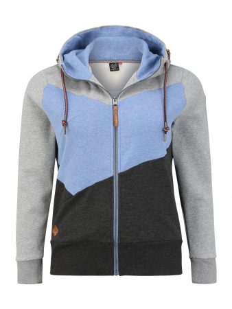 Ragwear Plus Hanorac 'VIOLA'  albastru / gri