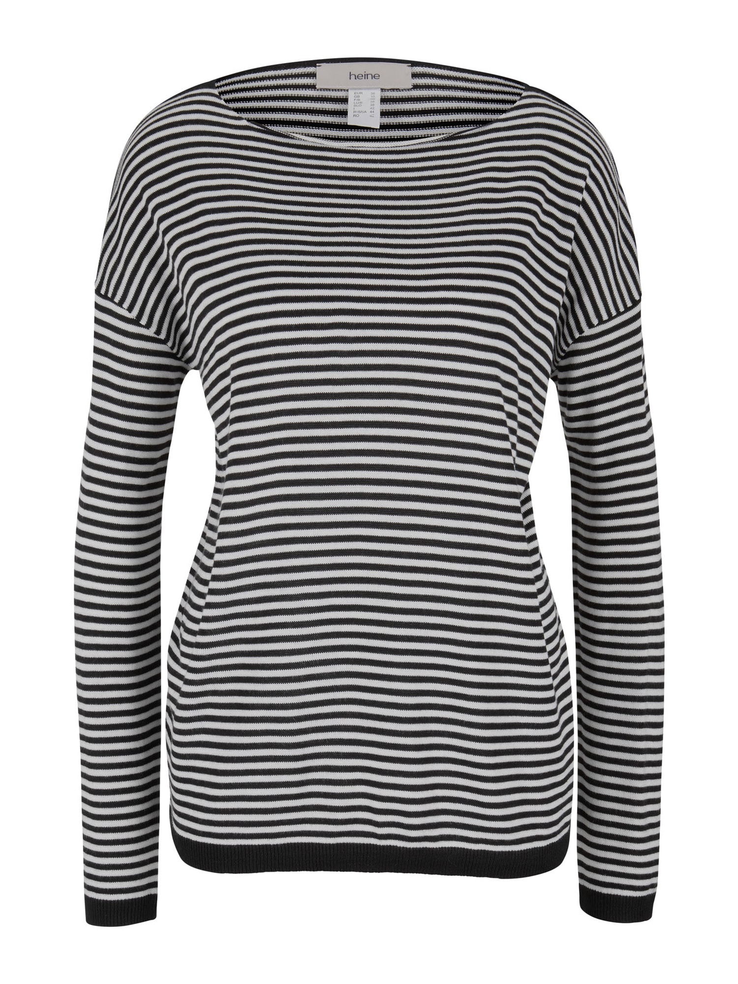 Heine Pulover  negru / offwhite