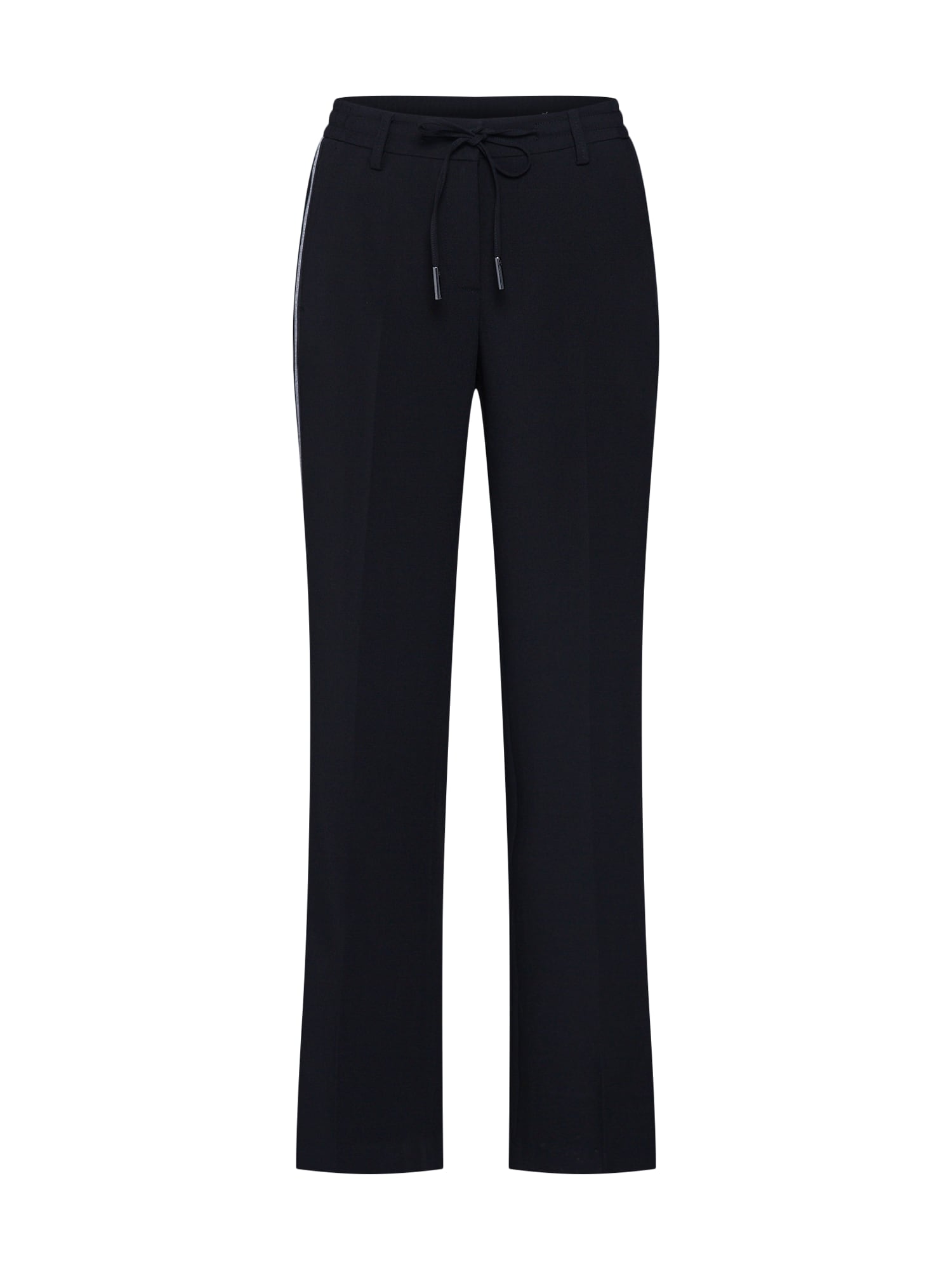 OPUS Pantaloni 'Marleen' negru / argintiu