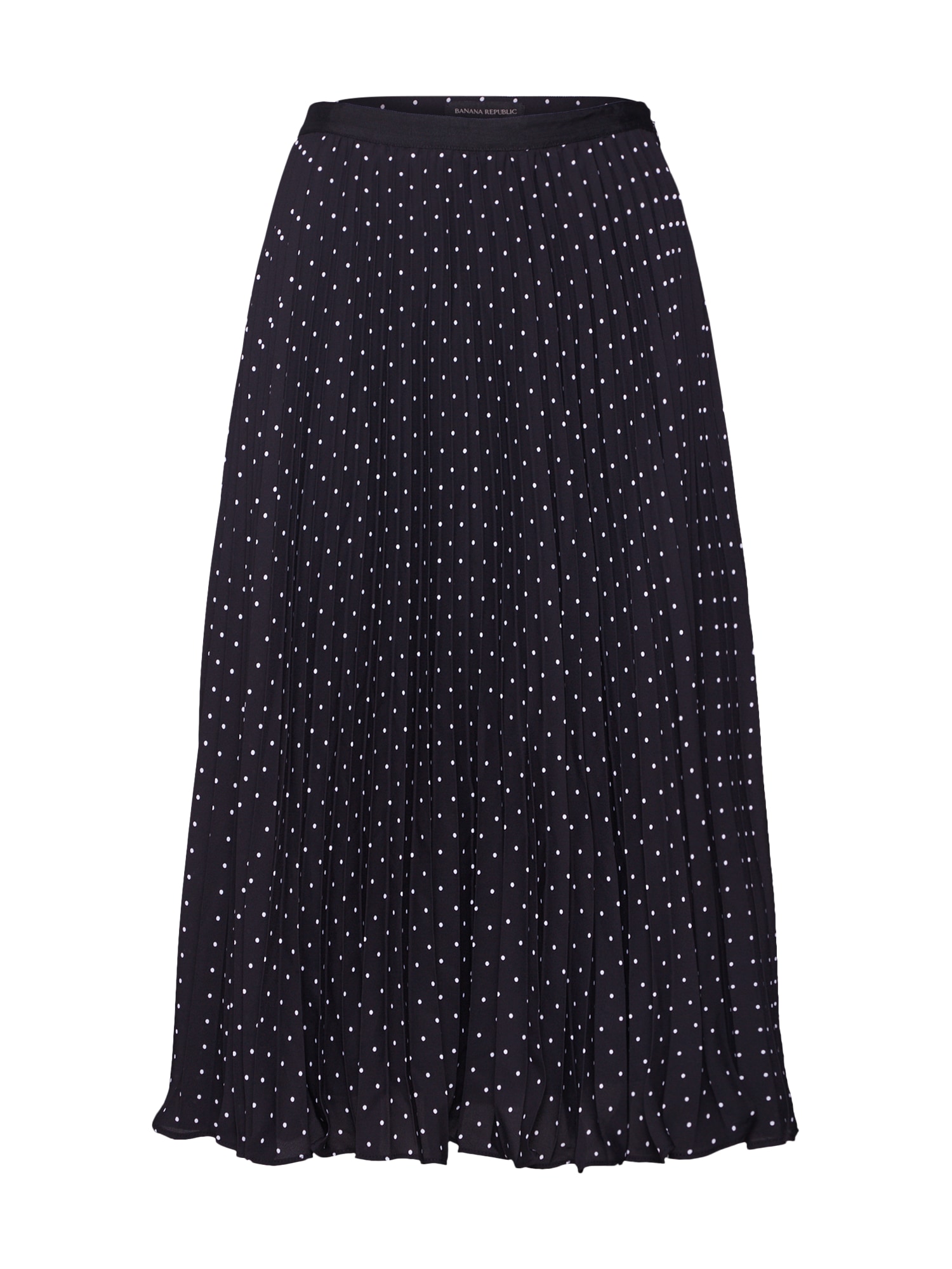 Banana Republic Fustă 'PIN DOT PLEATED SKIRT' negru