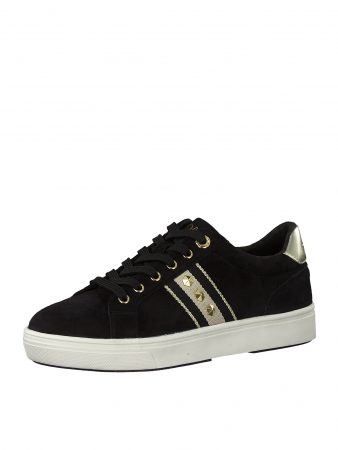 S.Oliver Sneaker low  auriu / negru
