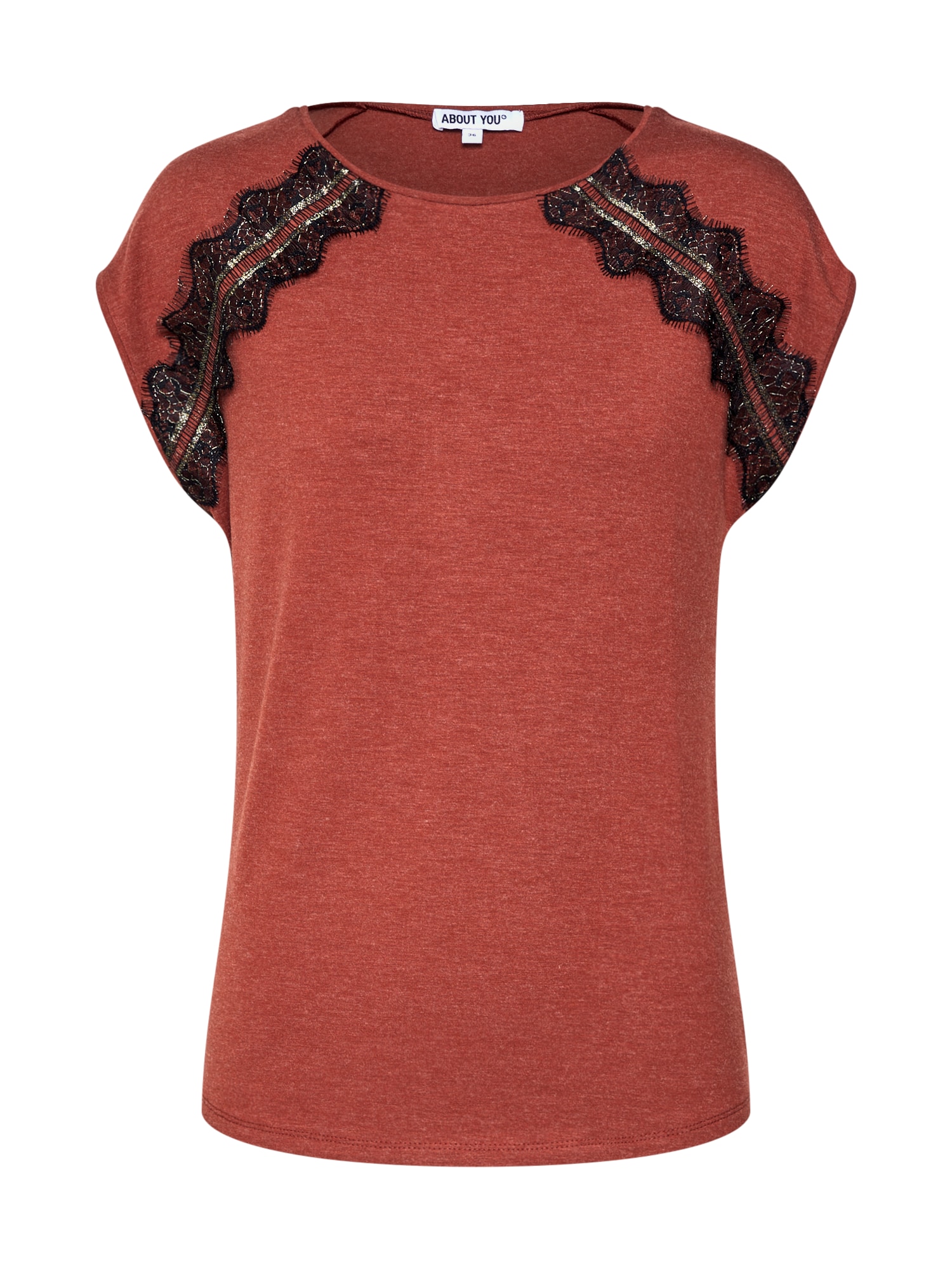 ABOUT YOU Tricou 'Naja'  maro ruginiu