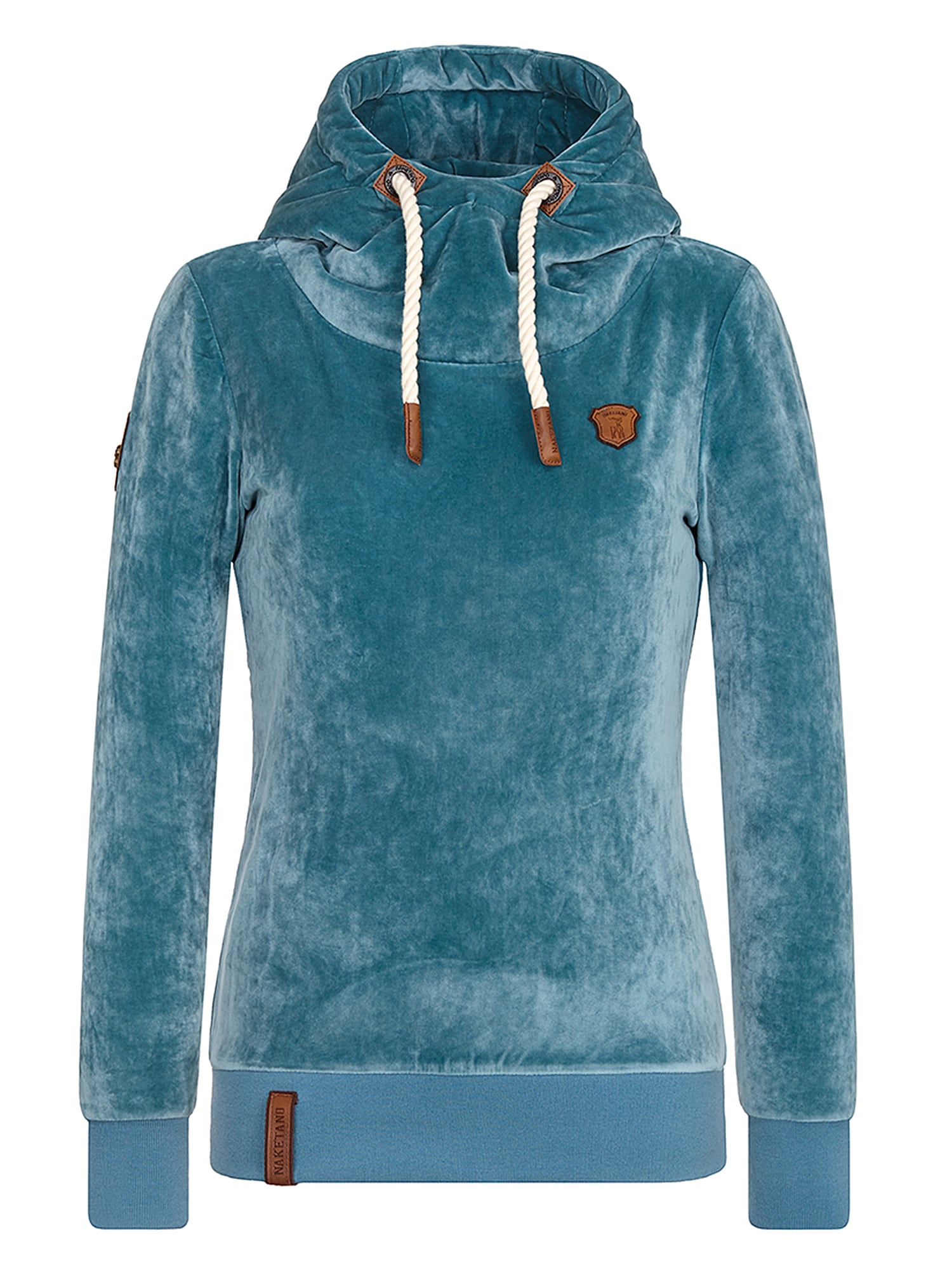 Naketano Bluză de molton 'Schmierlappen Mack'  albastru pastel