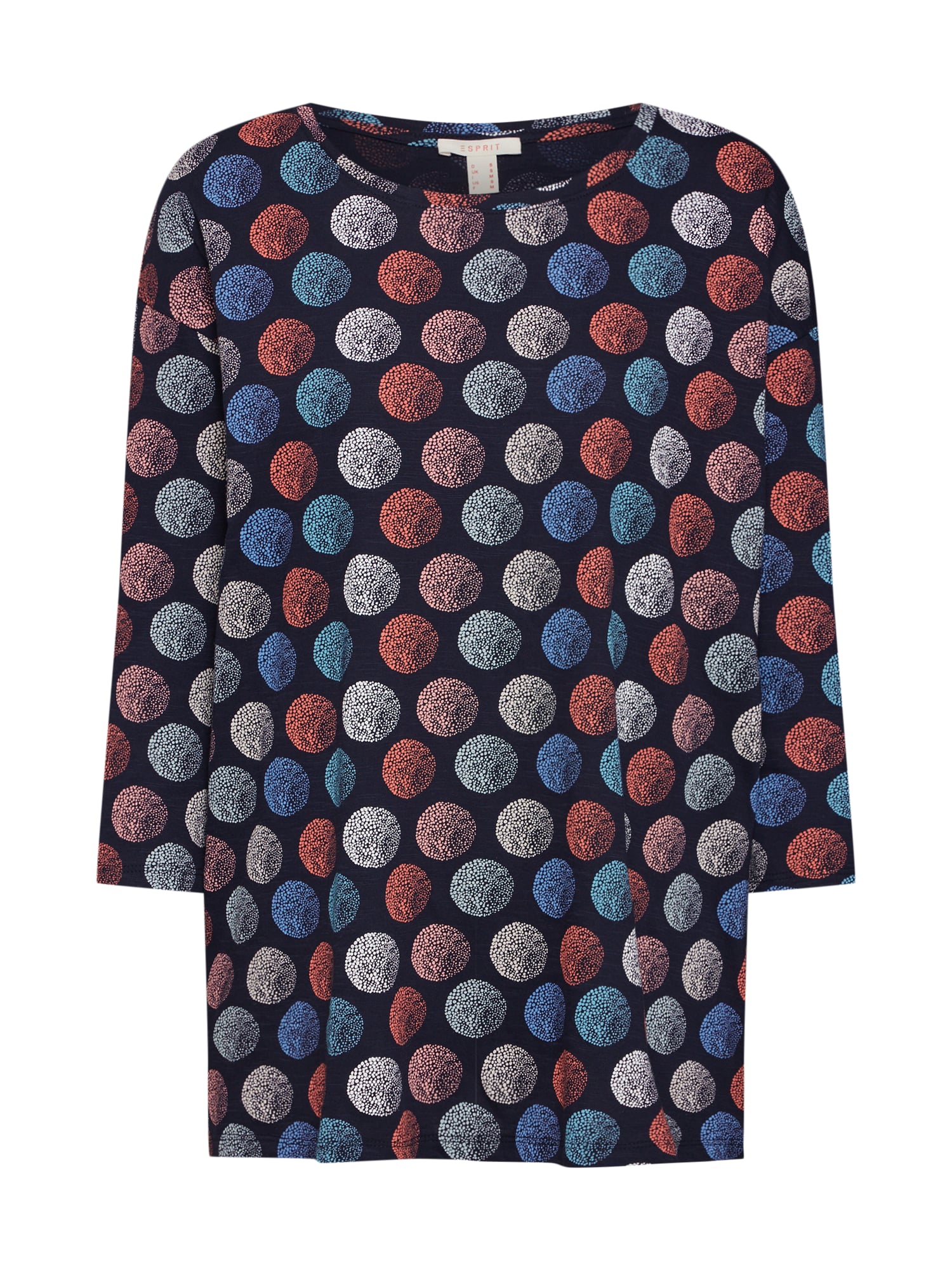 ESPRIT Tricou  albastru noapte / culori mixte